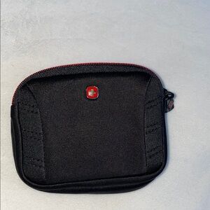 Black SwissGear Pouch with Red Accents